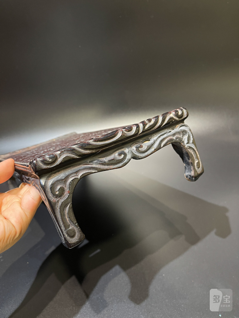 明 剔犀勾云纹长方几 - 图4